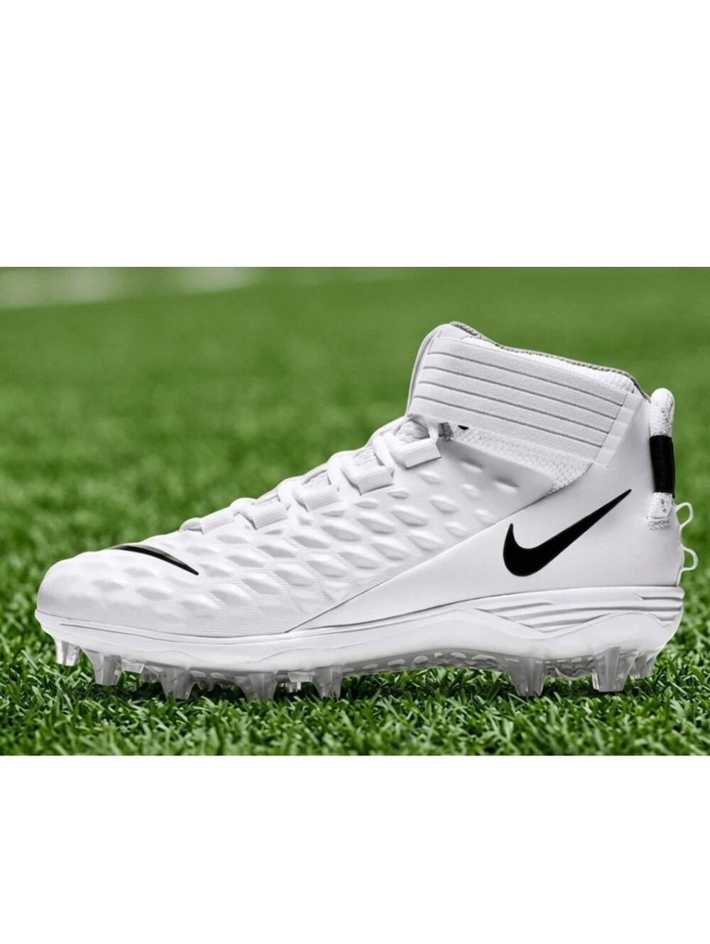 Nike Force Savage Pro 2 Football Cleats White/Black